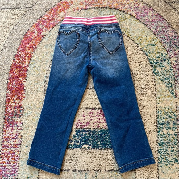 Mini Boden Heart Patch Jeans size 5y - Picture 3 of 3